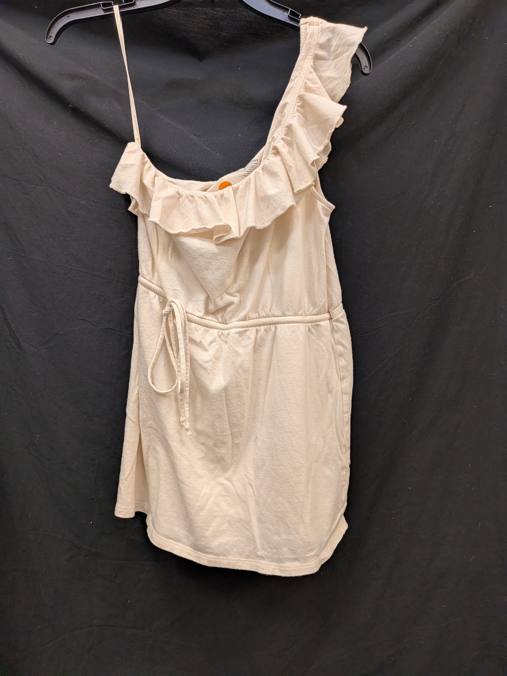 Old Navy One-Shoulder Ruffle Dress in Cream